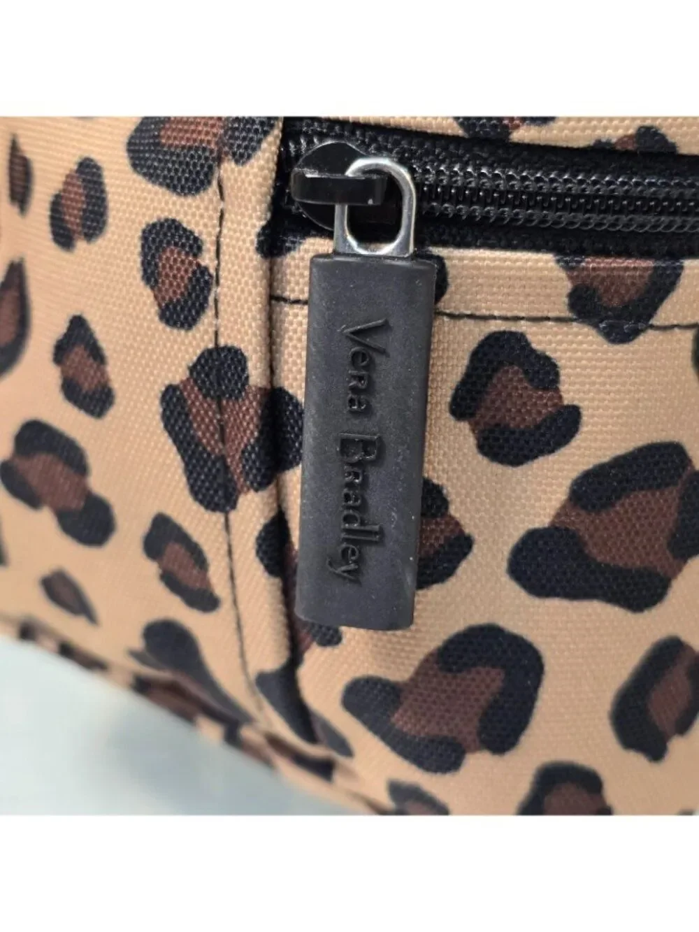 Vera Bradley Leopard Print  Make Up Bag Cosmetic Travel  Pouch